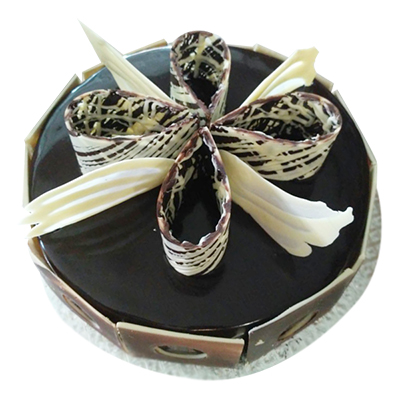 "Designer Full Chocolate Garnish Cake -1 Kg - Click here to View more details about this Product